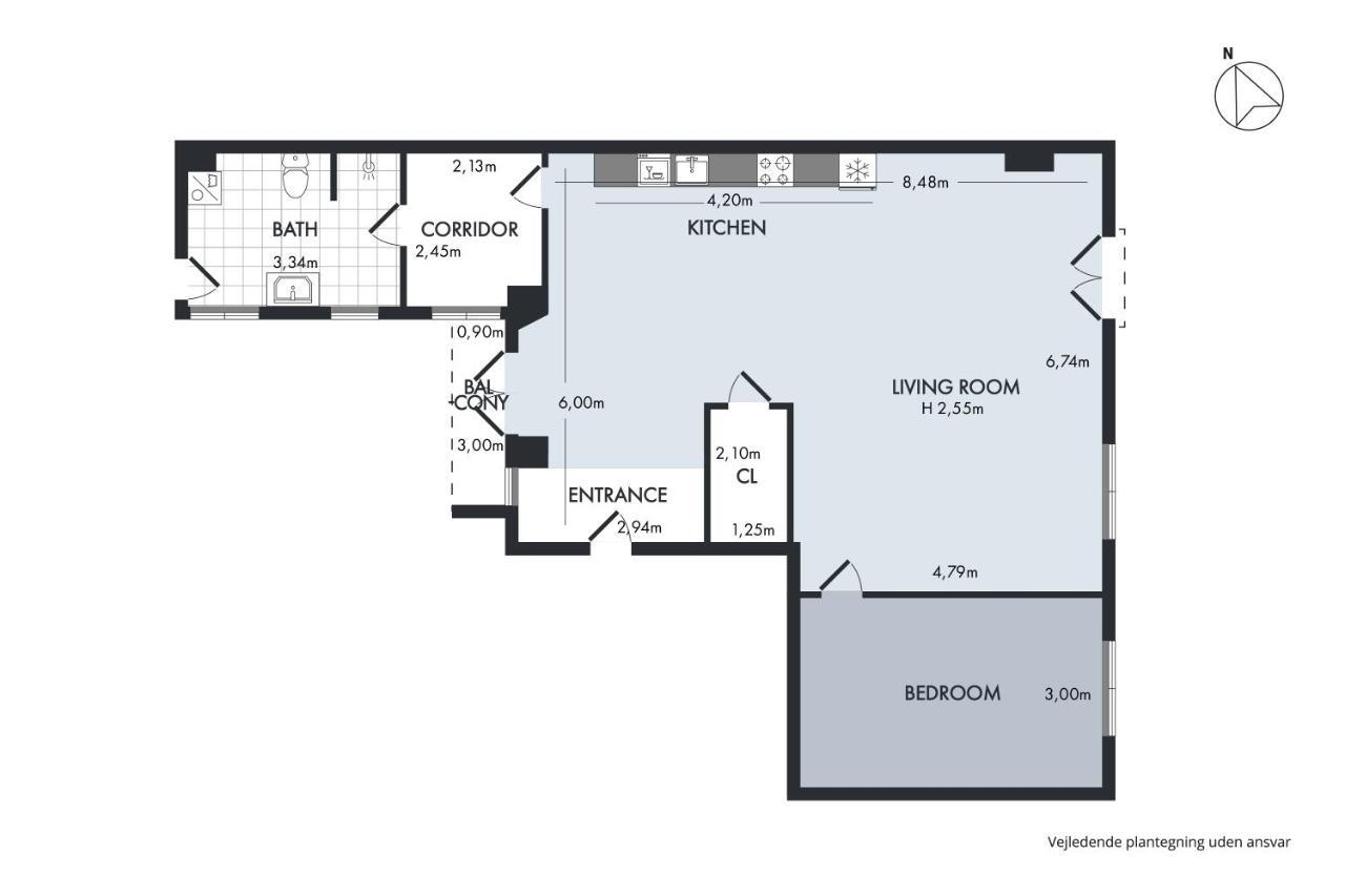 Sanders Monarch - Charming One-Bedroom Apartment With Two Balconies コペンハーゲン エクステリア 写真